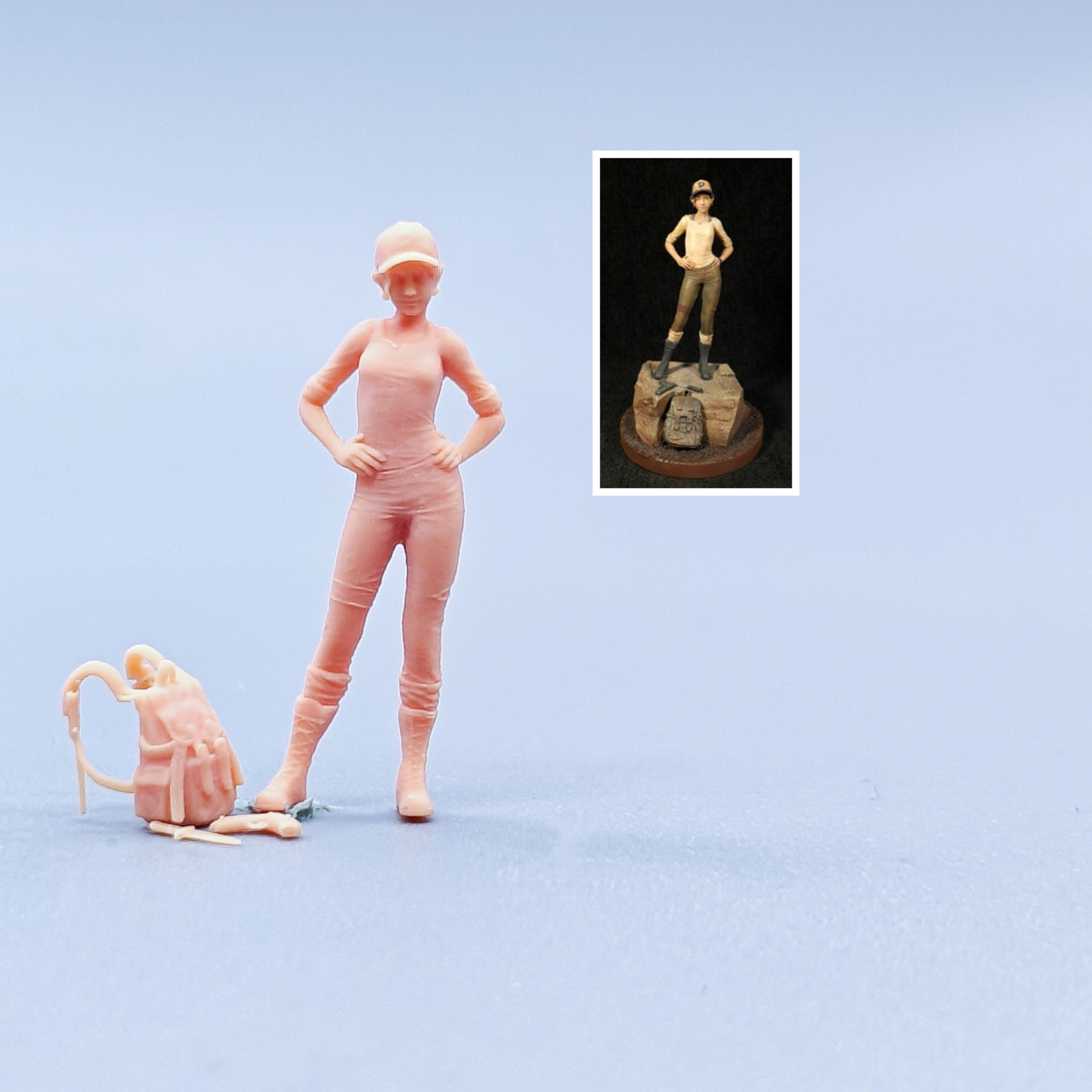 Outdoor Camping Tv - 1/64 1/43 Figurines Scale Model Resin