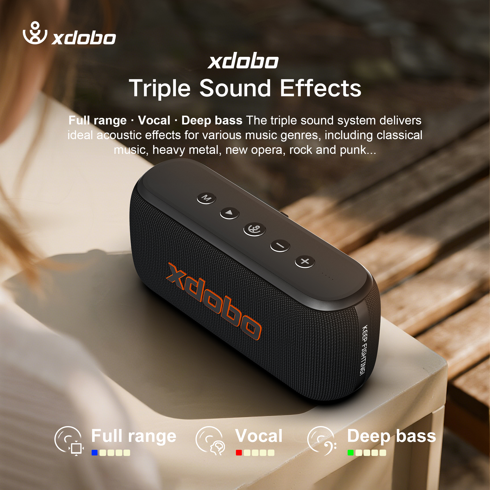 Outdoor Camping Tv - 60W Soundbar XDOBO X8IV Wireless Subwoofer