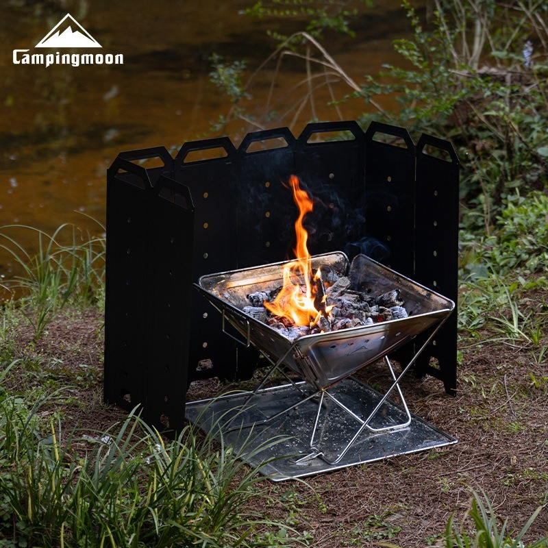 Outdoor Camping Wood Stove - CAMPINGMOON YD-40 YD-50 Large Outdoor Windproof