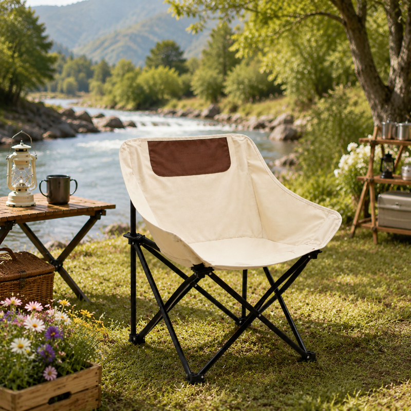 Outdoor Camping Folding Chair - Portable Camping Chair, Foldable Ultra-Light Outdoor