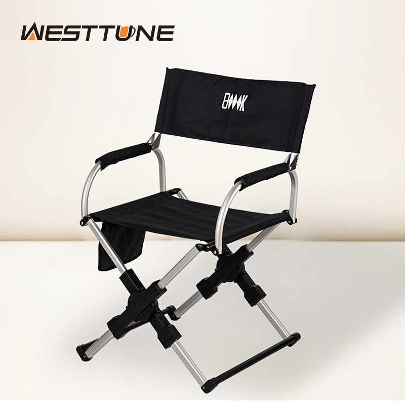 Outdoor Camping Folding Chair - Outdoor Foldable Director's Chair Camping Beach