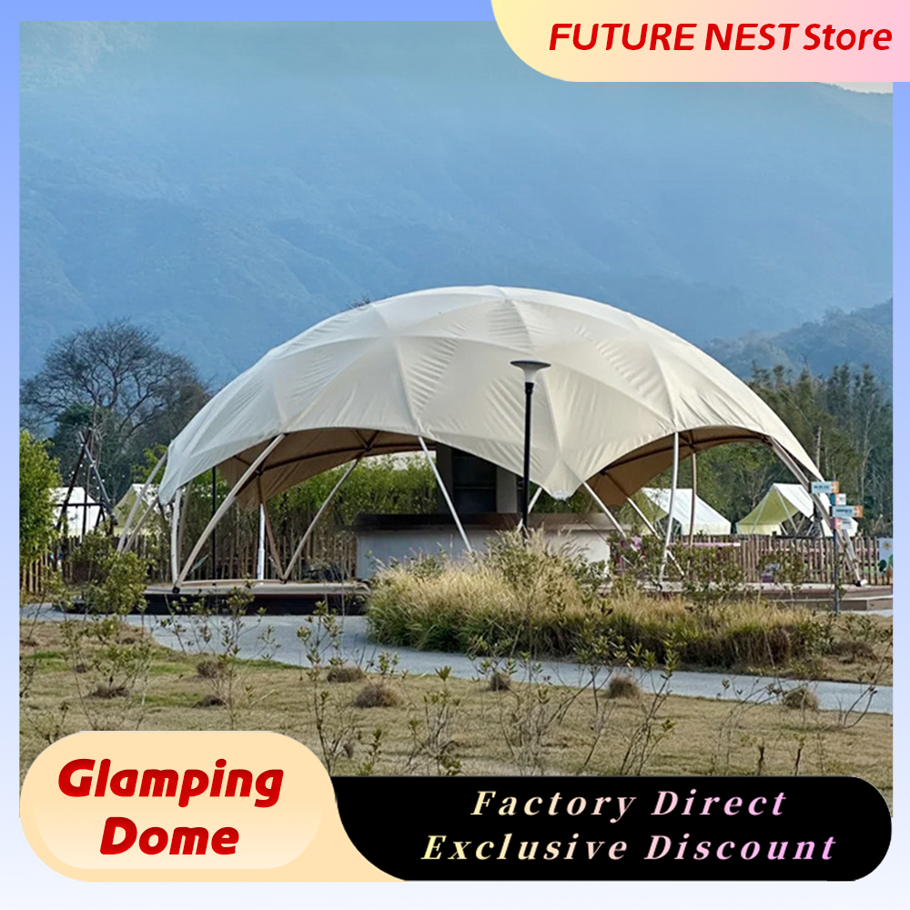 Outdoor Camping Exhibition - Glamping Geodesic Dome Tent Spacious Outdoor