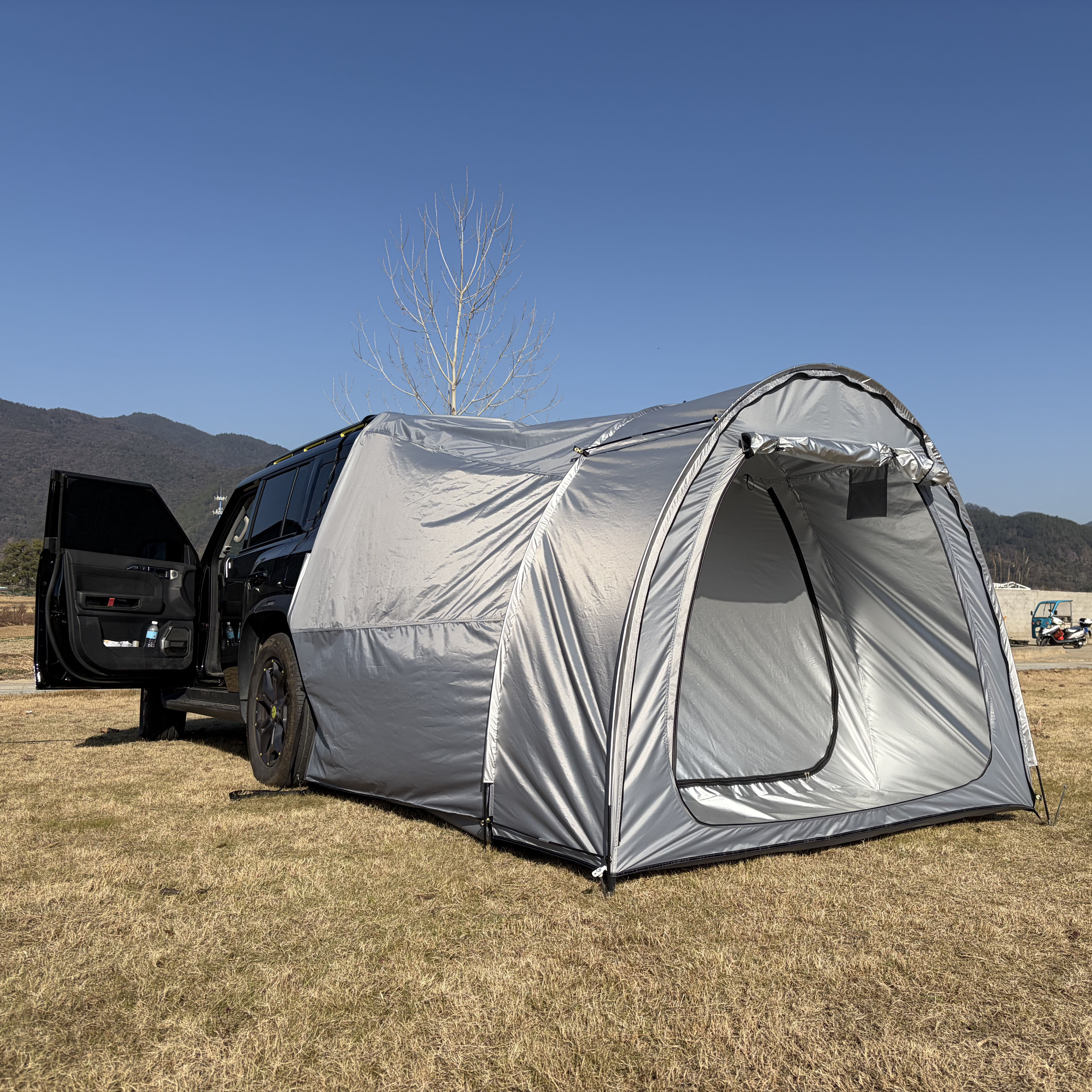 Outdoor Camping Van Tent - 1-2 Person SUV Tent Weather Resistant