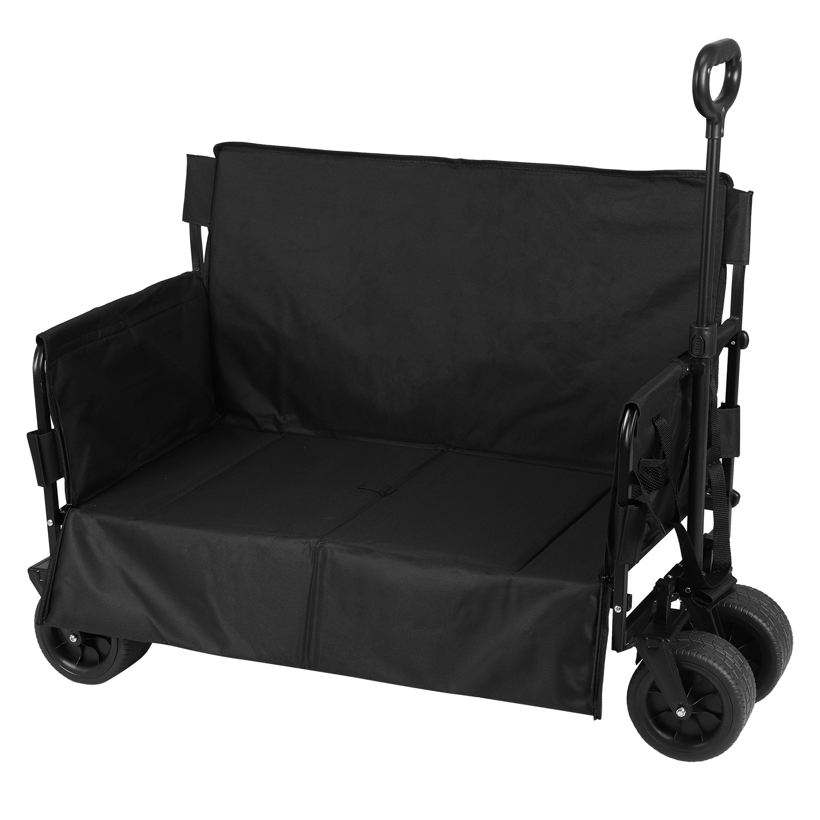 Outdoor Camping Recliner - Large Capacity Collapsible Wagon Cart with