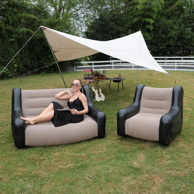 Air Mattress Inflatable Sofa D - مراجعة Outdoor Camping Mattress وسعره