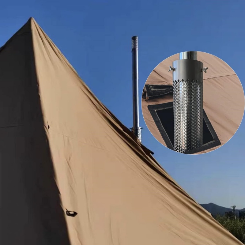 Camping Stove Pipe Stainless S - مراجعة Outdoor Camping Wood Stove وسعره