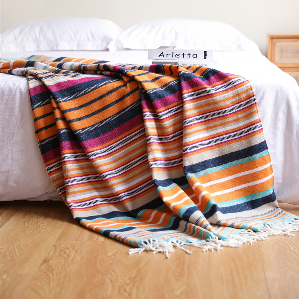 Mexican Bed Blanket Summer Sof - مراجعة Outdoor Camping Tv وسعره
