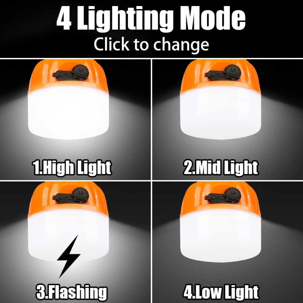 Portable Mini Camping Lamp 4 L - مراجعة Outdoor Camping Lampe وسعره