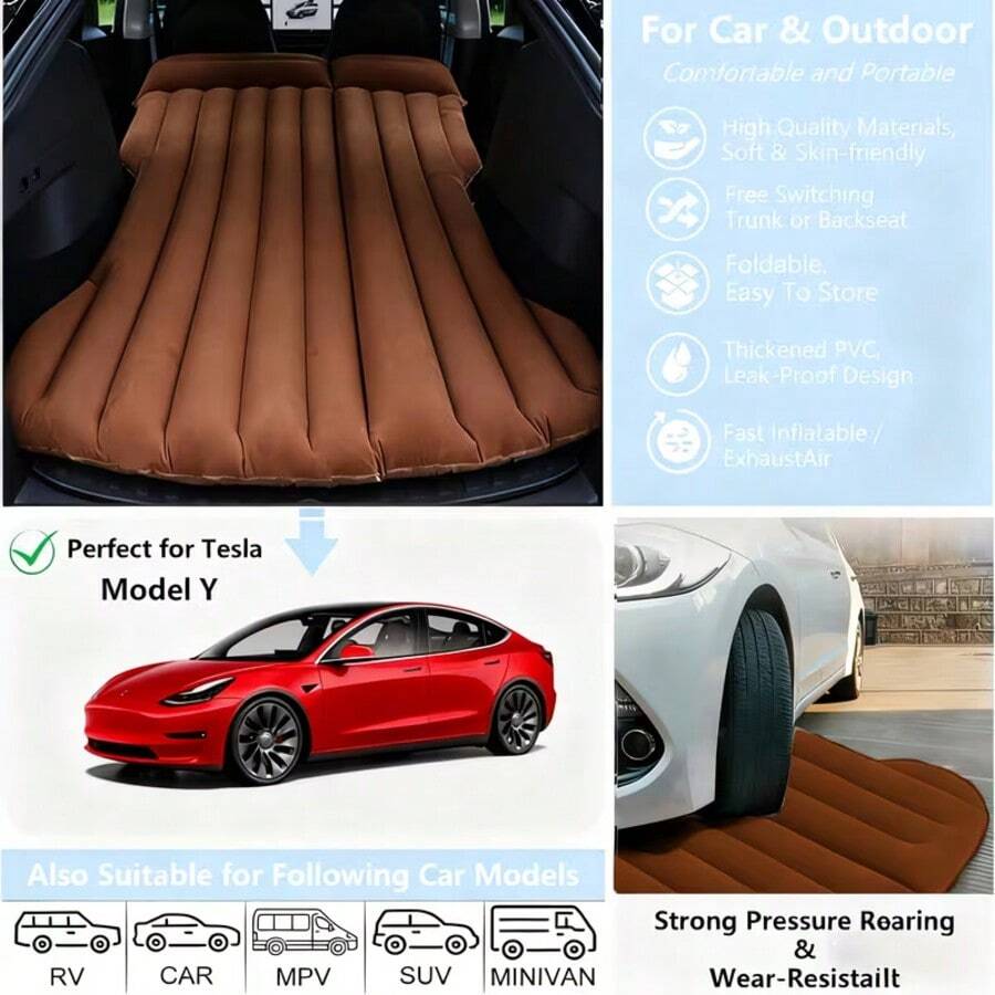 1 Portable Inflatable Car Matt - مراجعة Outdoor Camping Mattress وسعره