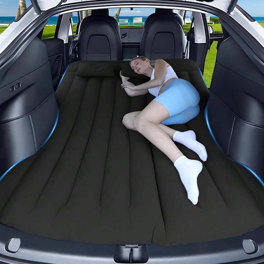 1 Portable Inflatable Car Matt - مراجعة Outdoor Camping Mattress وسعره