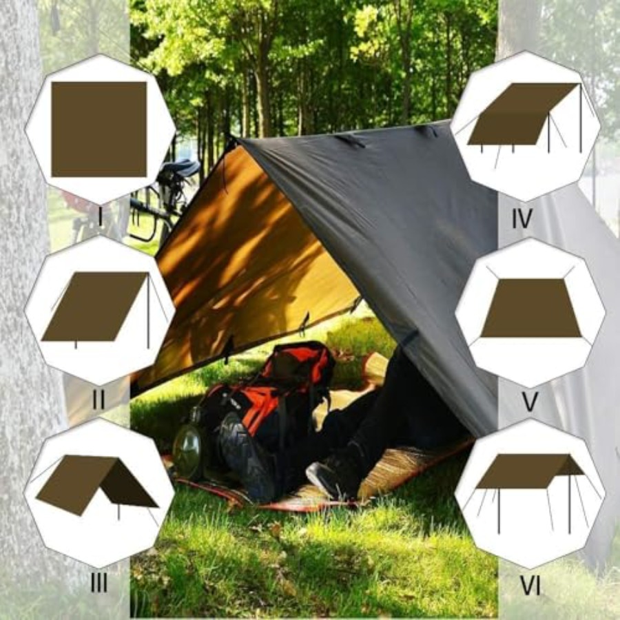 Tent Tarp, Picnic Mat Camping  - مراجعة Camping Hammock وسعره