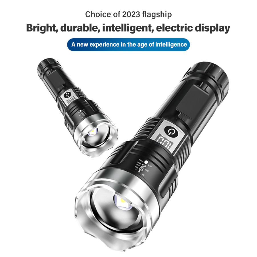 High Power 200000LM LED Flashl - مراجعة Outdoor Camping Lampe وسعره