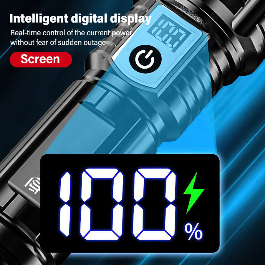 High Power 200000LM LED Flashl - مراجعة Outdoor Camping Lampe وسعره