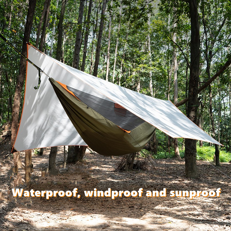 Outdoor camping sunshade canop - مراجعة Camping Hammock وسعره
