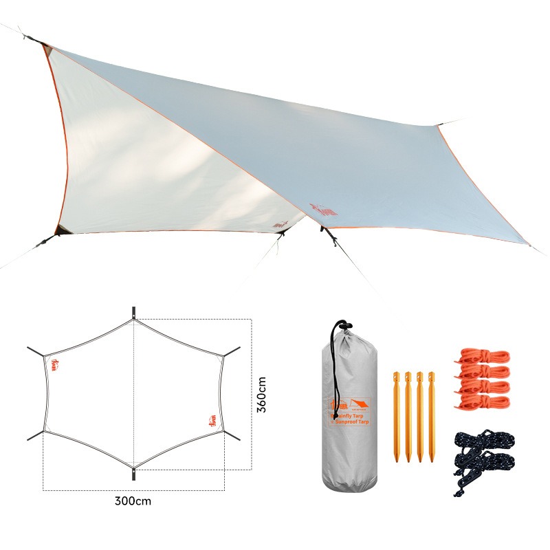 Outdoor camping sunshade canop - مراجعة Camping Hammock وسعره