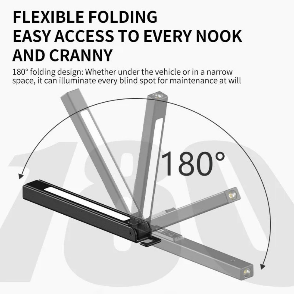 Magnetic Folding Flashlight Re - مراجعة Outdoor Camping Lampe وسعره