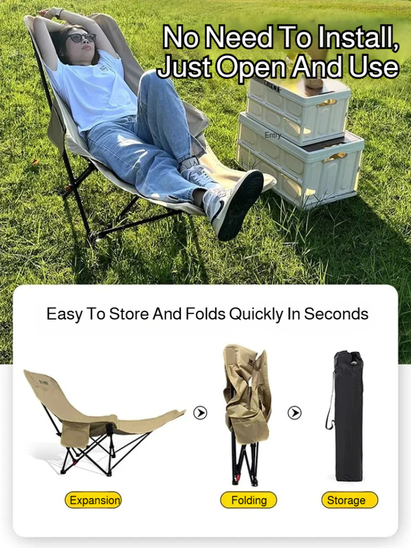 Portable Folding Recliner Beac - مراجعة Outdoor Camping Recliner وسعره