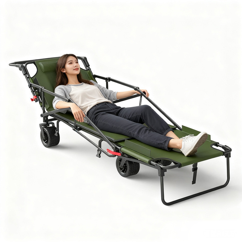 Foldable Camping Wagon with Ta - مراجعة Outdoor Camping Recliner وسعره