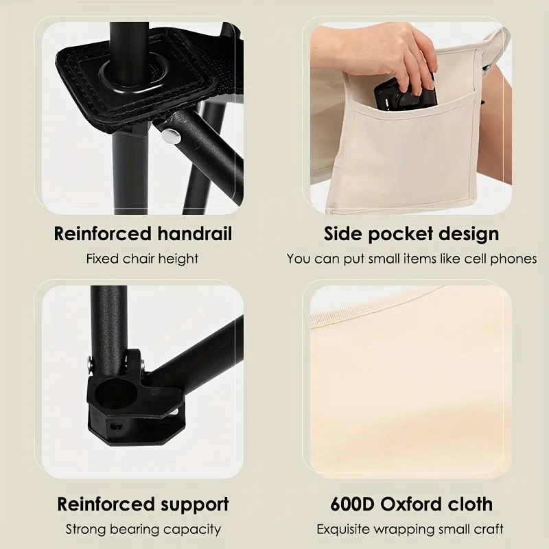 Portable Camping Chair, Foldab - مراجعة Outdoor Camping Folding Chair وسعره