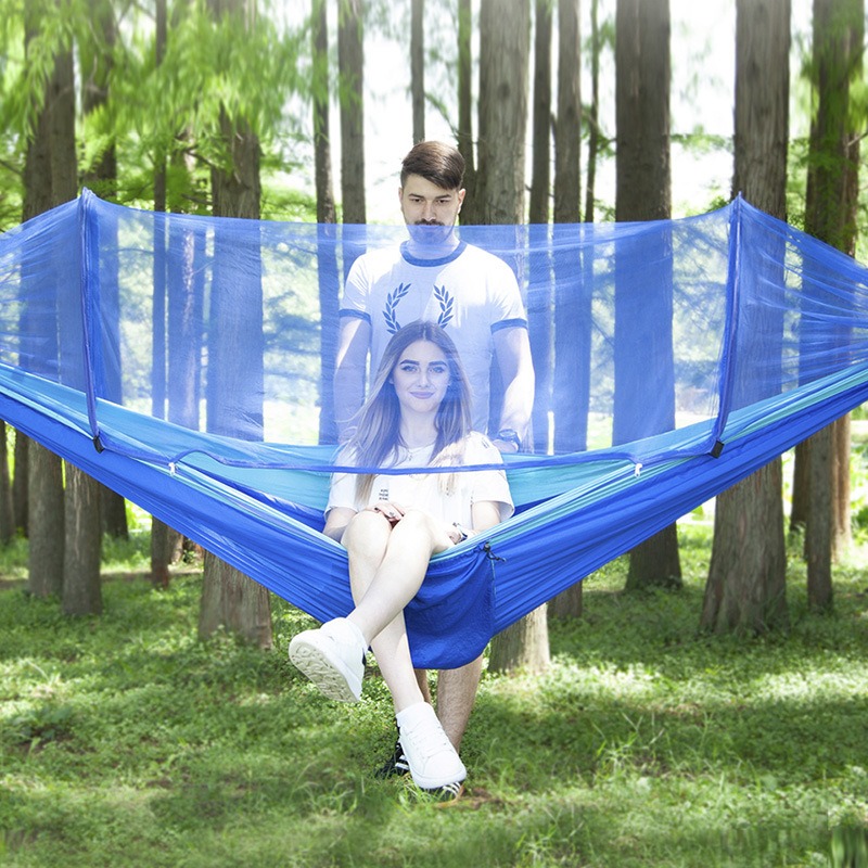 Single and Double Size Nylon F - مراجعة Outdoor Camping Mosquito Net وسعره