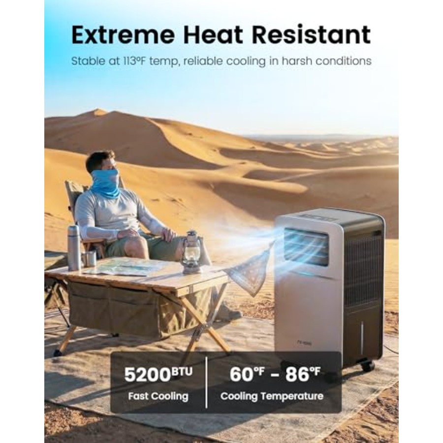 Portable camping air condition - مراجعة Outdoor Camping Van Tent وسعره