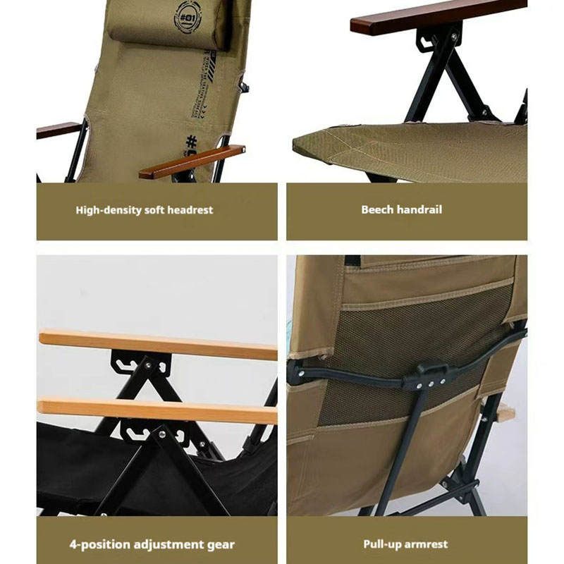 Folding High Back Beach Campin - مراجعة Outdoor Camping Recliner وسعره