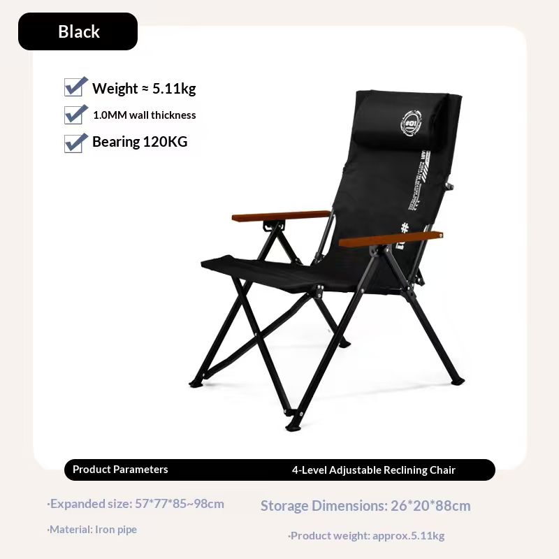 Folding High Back Beach Campin - مراجعة Outdoor Camping Recliner وسعره