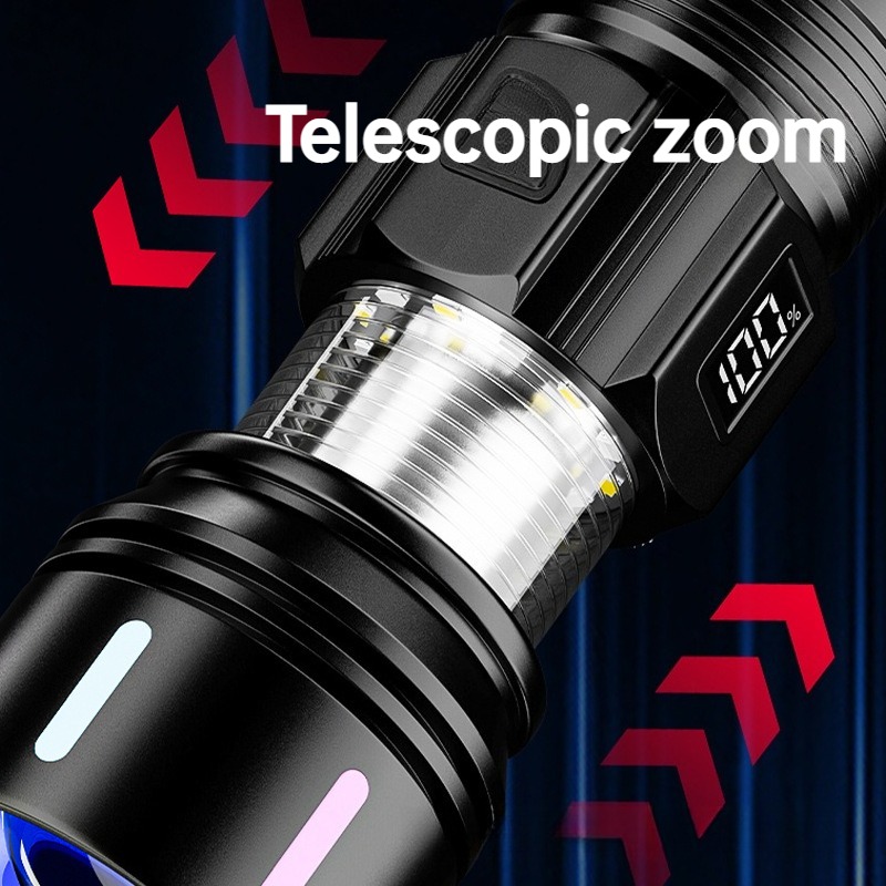Strong Light LED Flashlight Te - مراجعة Outdoor Camping Lampe وسعره