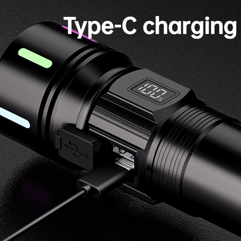Strong Light LED Flashlight Te - مراجعة Outdoor Camping Lampe وسعره