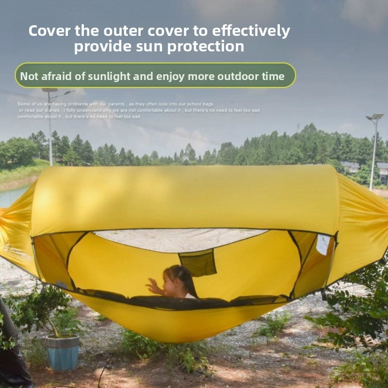 Outdoor Adult Thickened Hammoc - مراجعة Outdoor Camping Mosquito Net وسعره