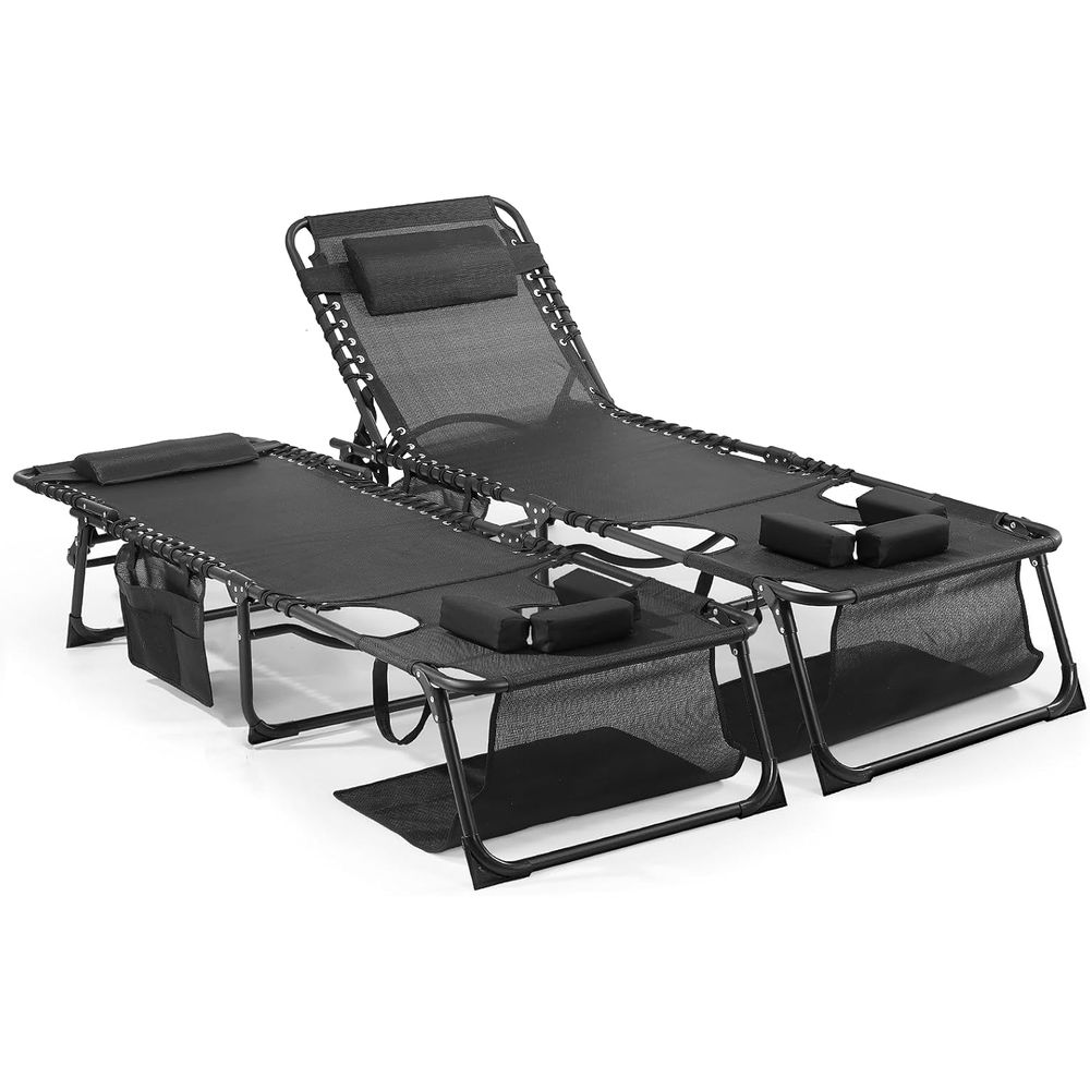 Outdoor Lounge Chair with 5-Po - مراجعة Outdoor Camping Recliner وسعره