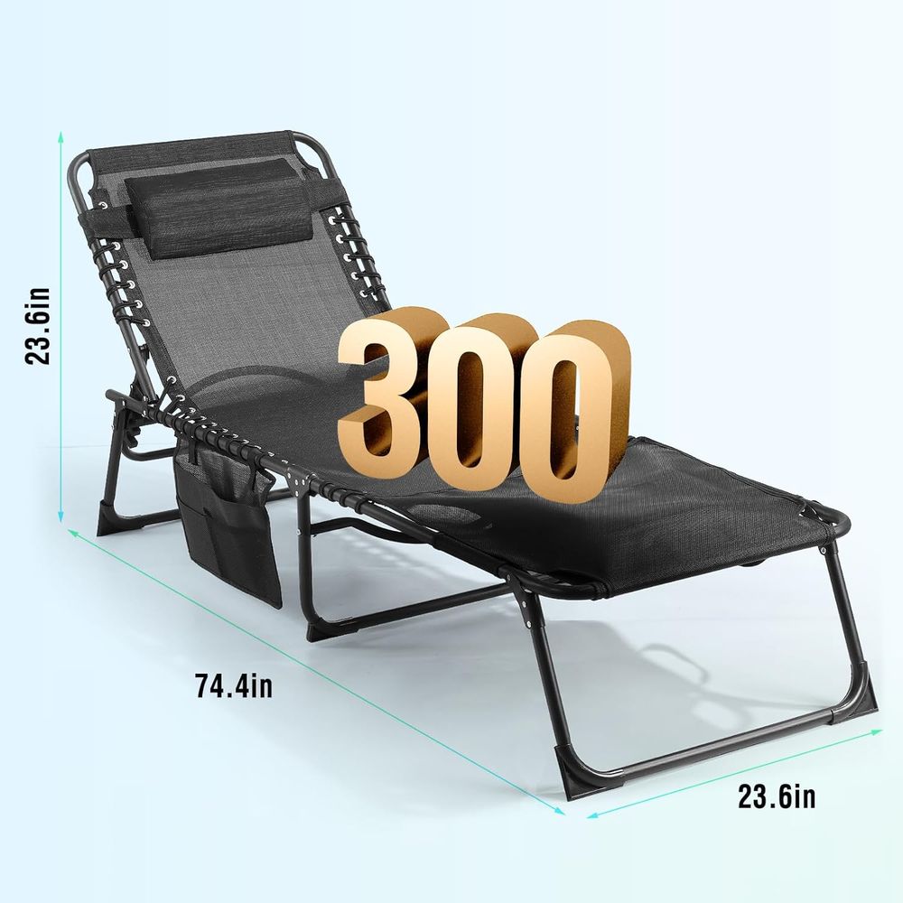 Outdoor Lounge Chair with 5-Po - مراجعة Outdoor Camping Recliner وسعره
