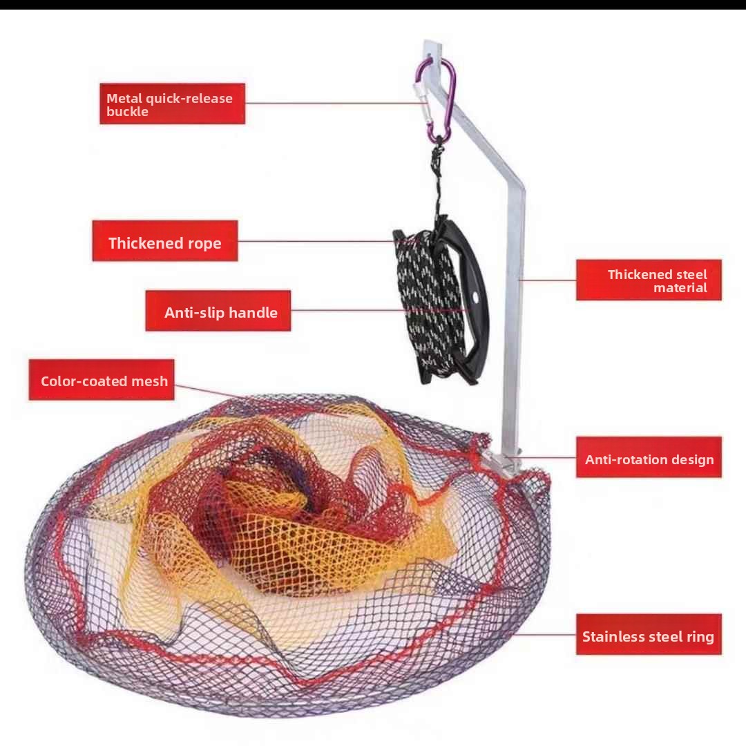 Bridge Fishing Net with Rope B - مراجعة Outdoor Camping Gear Brands وسعره