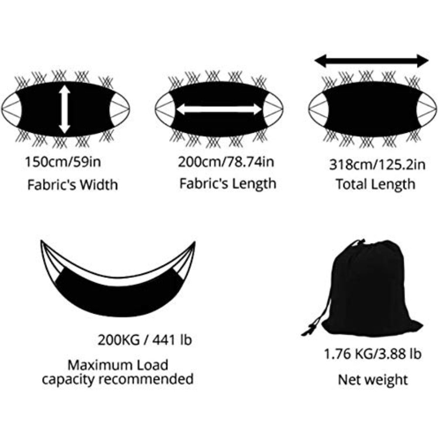 Hammock Double Hammocks for Ou - مراجعة Camping Hammock وسعره