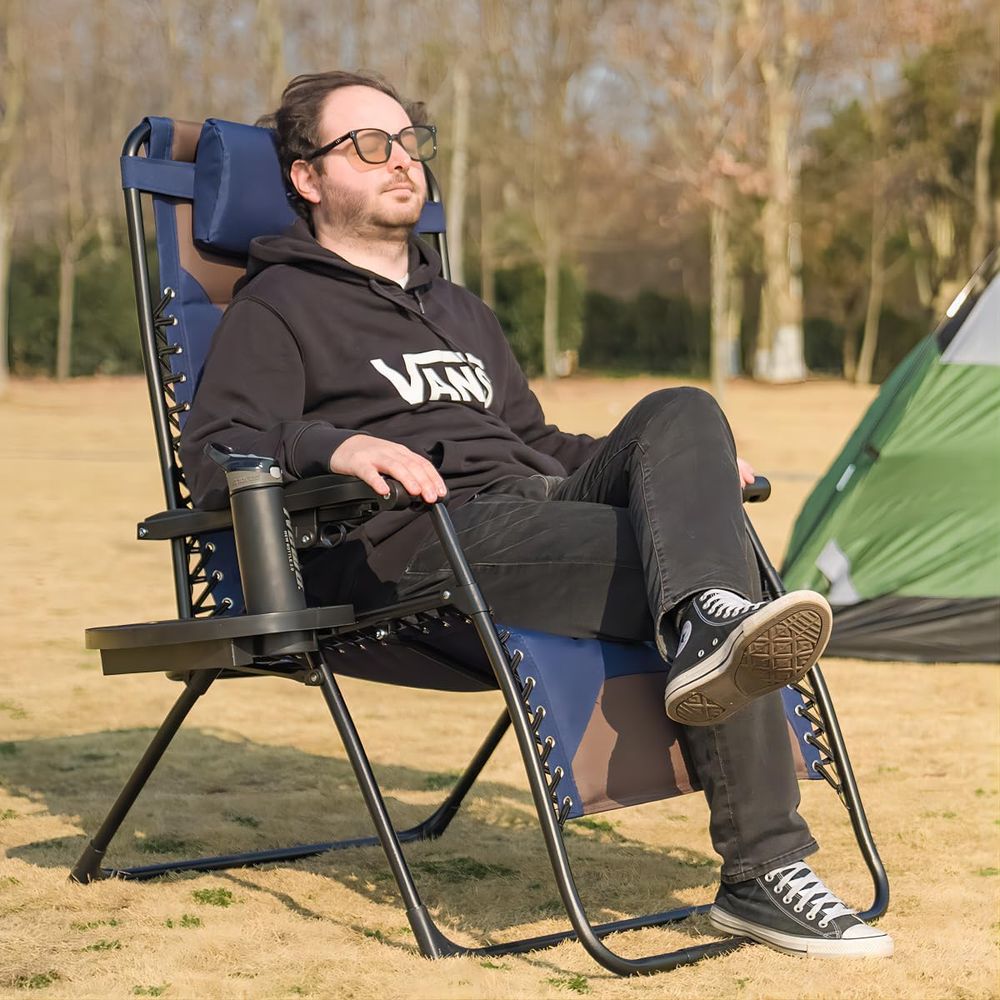 Oversized Padded Recliner Chai - مراجعة Outdoor Camping Recliner وسعره