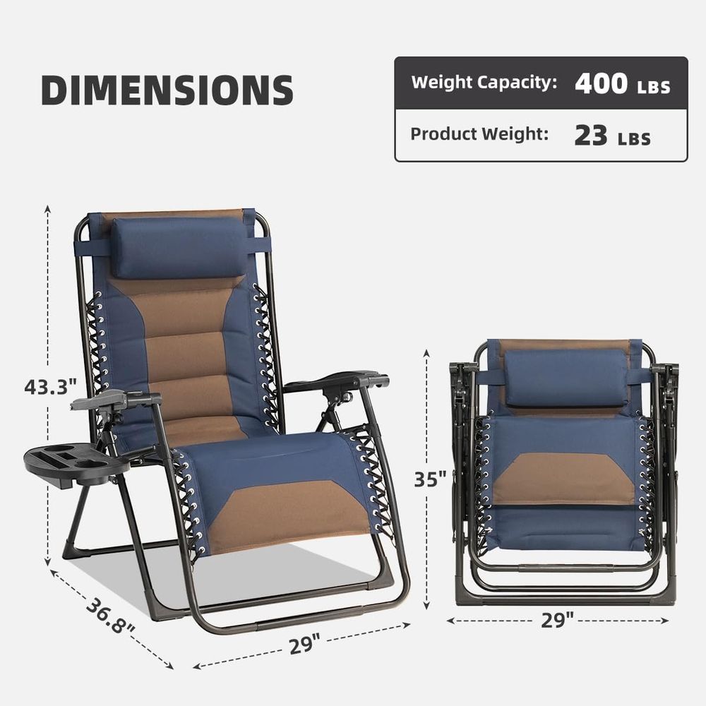 Oversized Padded Recliner Chai - مراجعة Outdoor Camping Recliner وسعره
