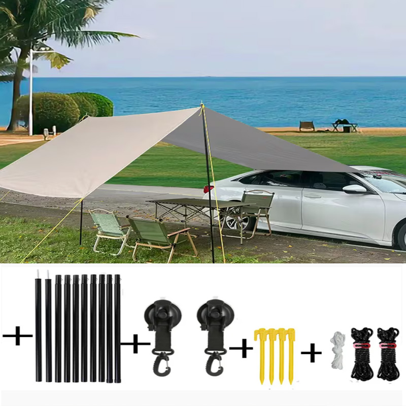 Waterproof Retractable Car Sid - مراجعة Outdoor Camping Van Tent وسعره