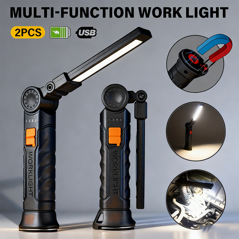 Portable COB LED Flashlight US - مراجعة Outdoor Camping Lampe وسعره
