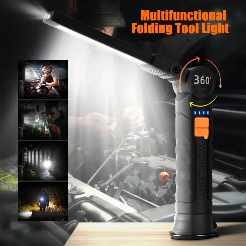 Portable COB LED Flashlight US - مراجعة Outdoor Camping Lampe وسعره