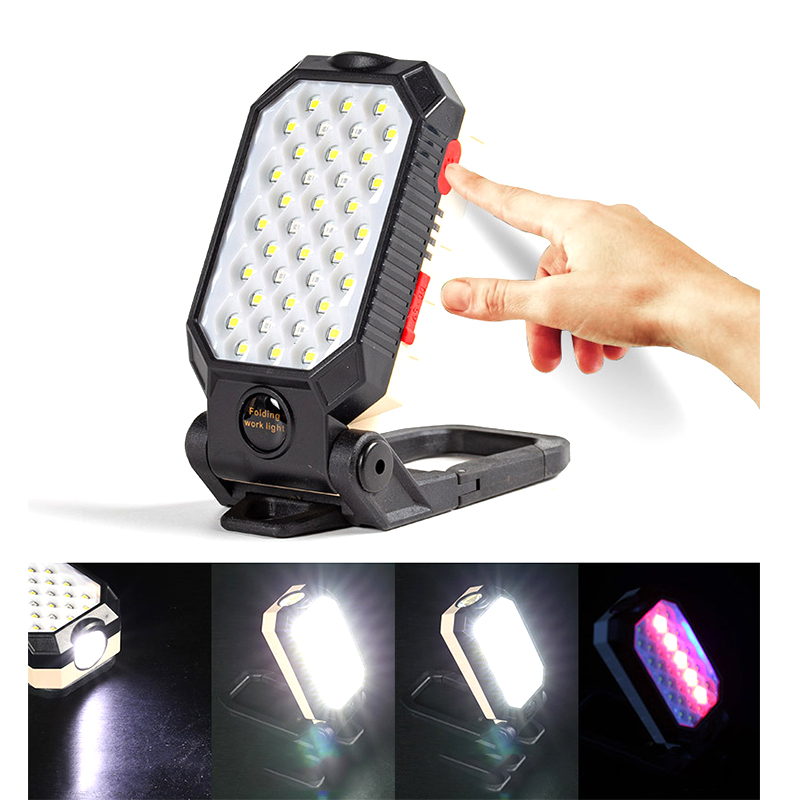 USB Rechargeable COB Work Ligh - مراجعة Outdoor Camping Lampe وسعره