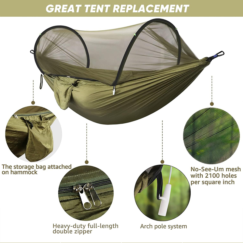 Outdoor Camping Hammock With M - مراجعة Outdoor Camping Mosquito Net وسعره