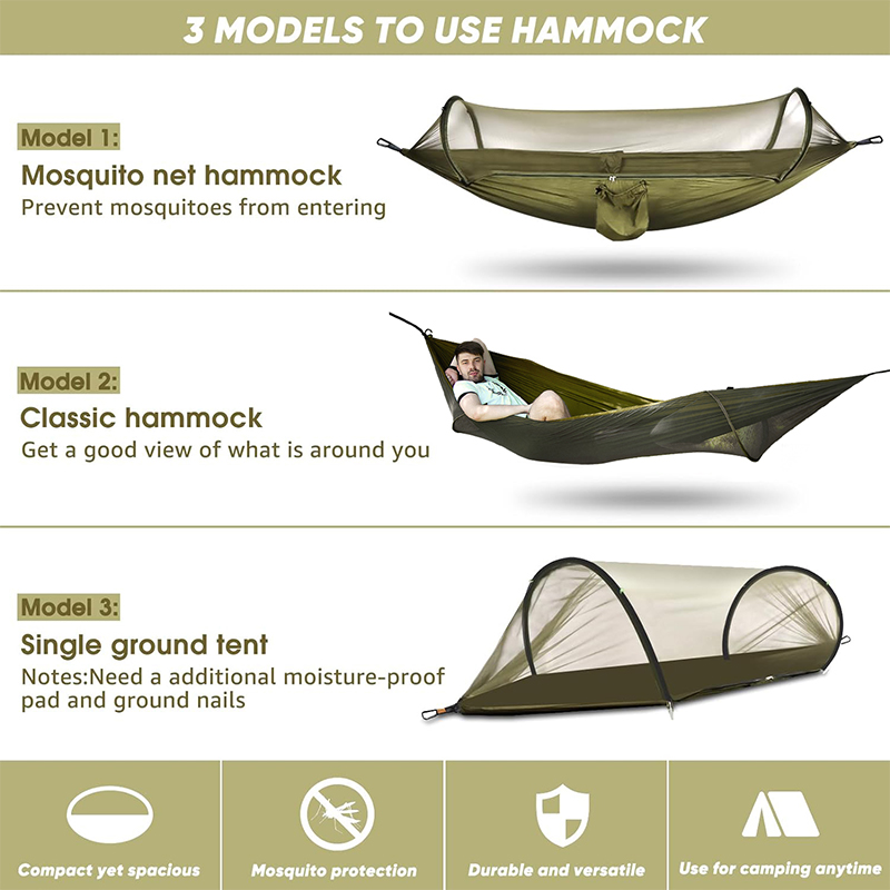 Outdoor Camping Hammock With M - مراجعة Outdoor Camping Mosquito Net وسعره