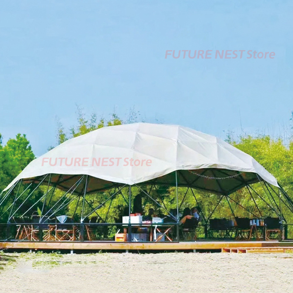 Glamping Geodesic Dome Tent Sp - مراجعة Outdoor Camping Exhibition وسعره