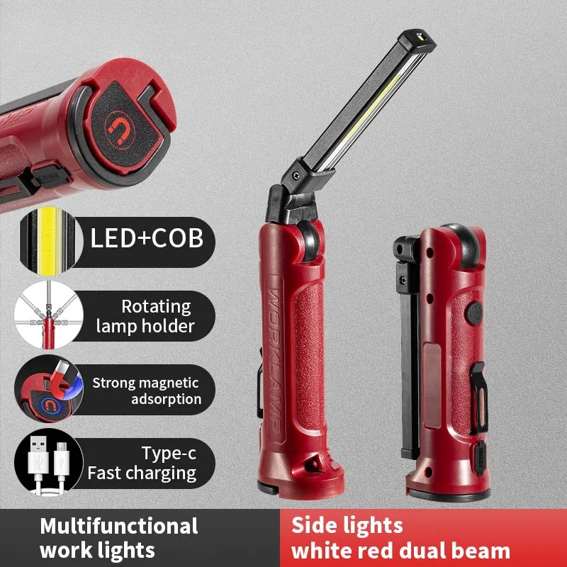 COB LED Work Light Rechargeabl - مراجعة Outdoor Camping Lampe وسعره