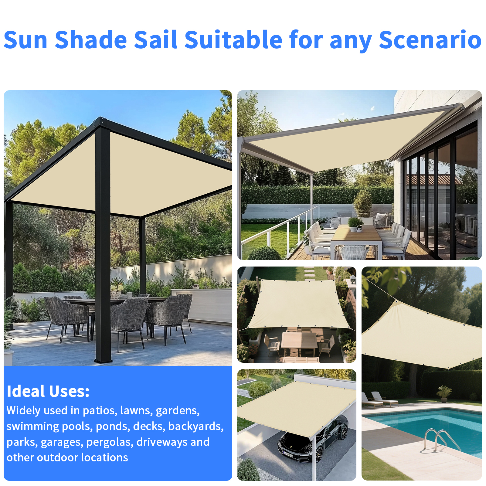 5x4m 4x3m 3x2m Garden Sun Shad - مراجعة Outdoor Camping Gazebo وسعره