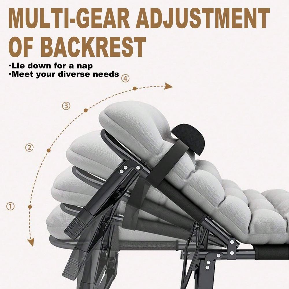 Cot, 4 Positions Adjustable Re - مراجعة Outdoor Camping Recliner وسعره
