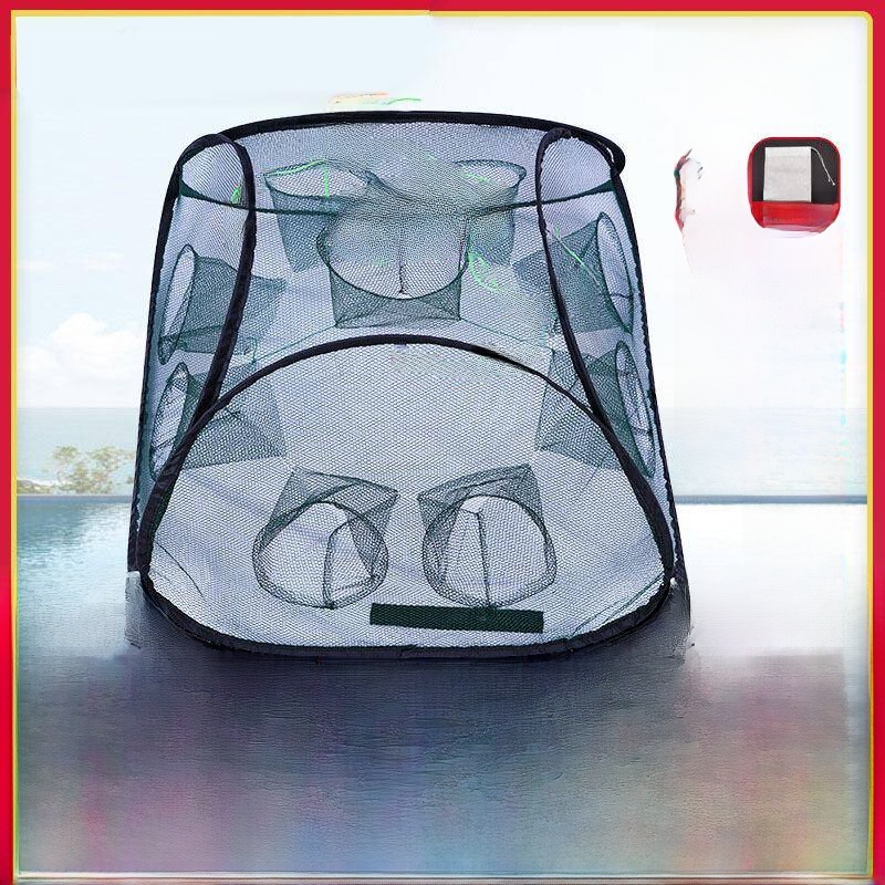 New Foldable Shrimp Cage Tent  - مراجعة Outdoor Camping Gear Brands وسعره