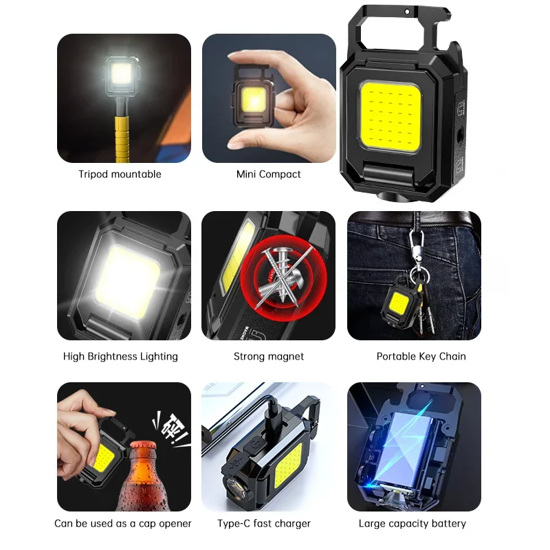 Mini Flashlight Keychain Light - مراجعة Outdoor Camping Lampe وسعره