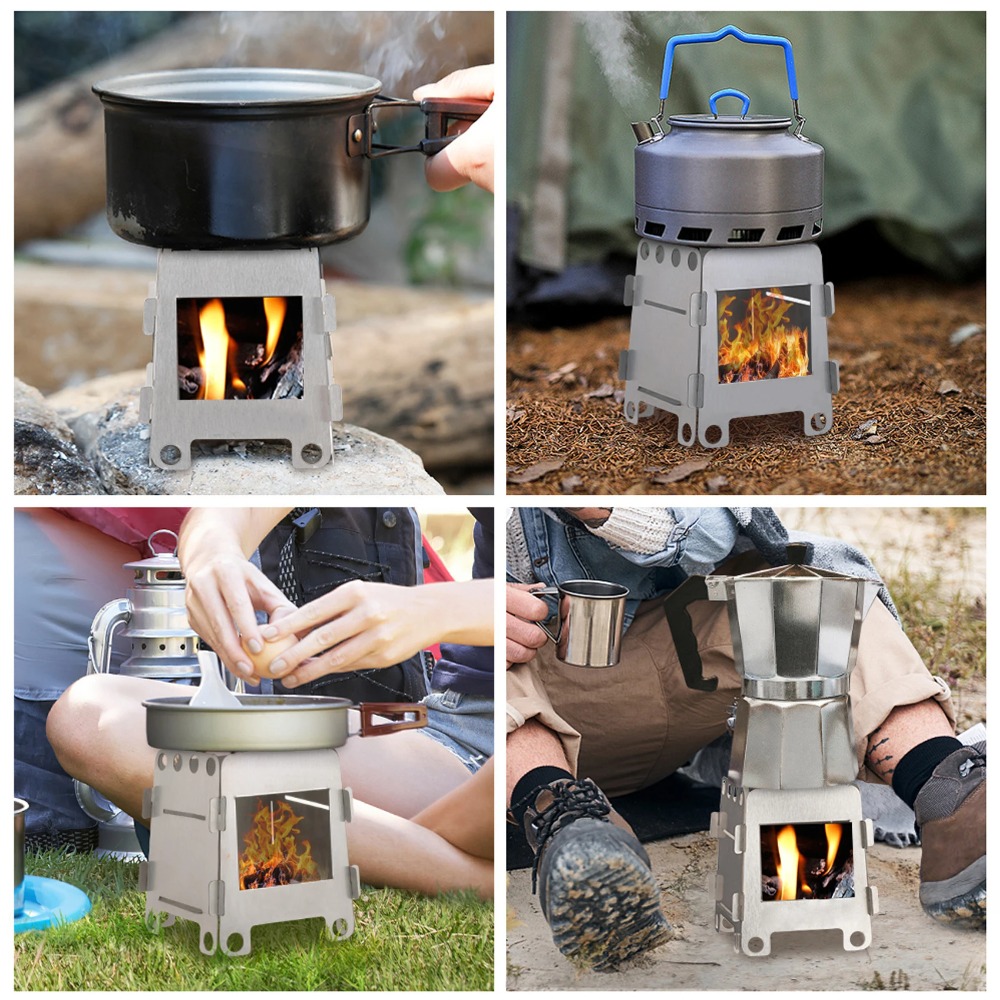 Camping Furnace Wood Stove Alc - مراجعة Outdoor Camping Wood Stove وسعره