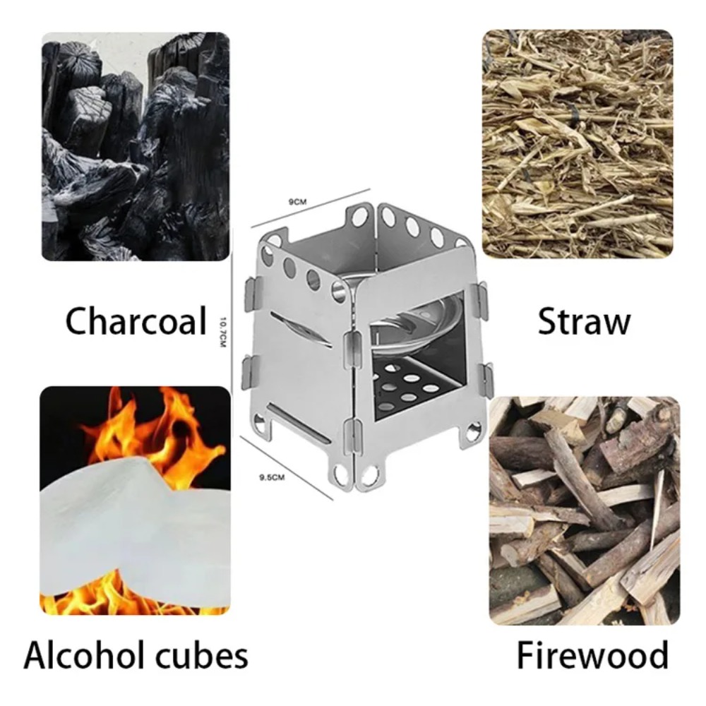 Camping Furnace Wood Stove Alc - مراجعة Outdoor Camping Wood Stove وسعره